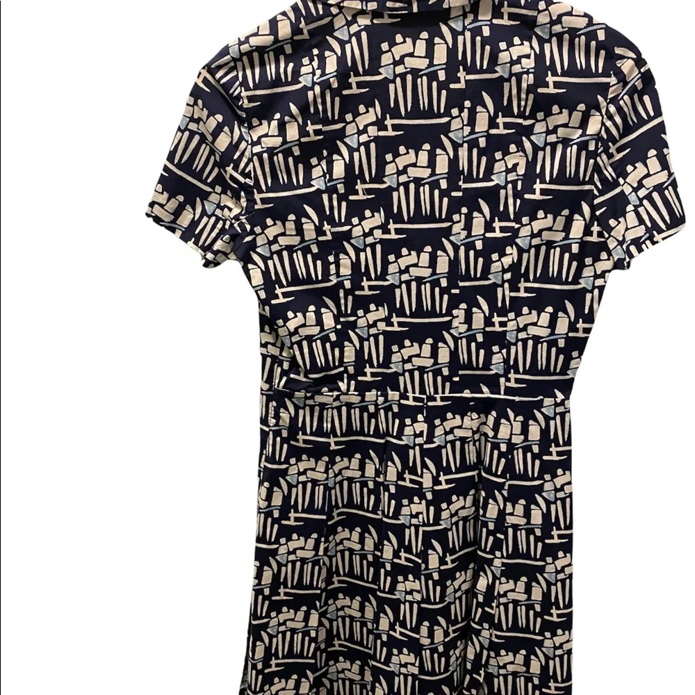 Tory Burch short sleeve Figurine  Poplin shirt dress - Picture 3 of 11
